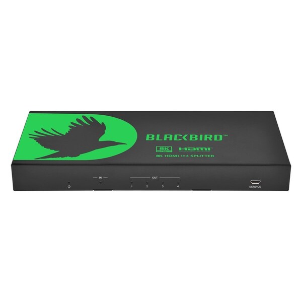 Blackbird 8K60 1x4 HDMI Splitter With Audio Extraction  HDMI 2.1  HDCP 2.3